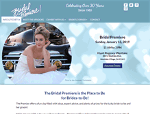 Tablet Screenshot of bridalpremiere.com